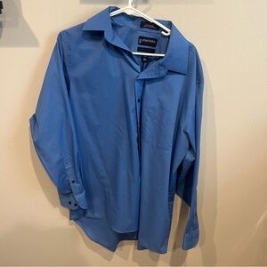 Dark Blue Stafford Dress Shirt Size Large